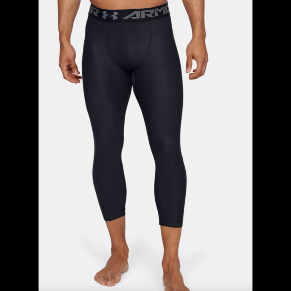 Under Armour Mens HeatGear Armour Compression ¾ Leggings Black XXL NWT